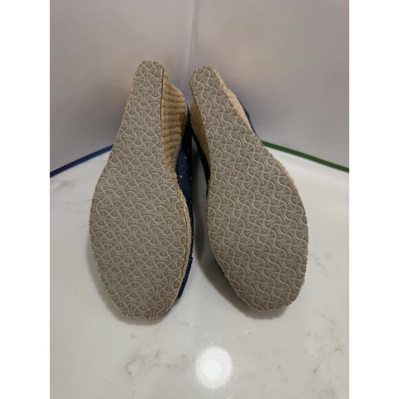 Skechers Denim & Sparkles Wedge Peep Toe Heels Size 7.5 Excellent Condition - Picture 6 of 8